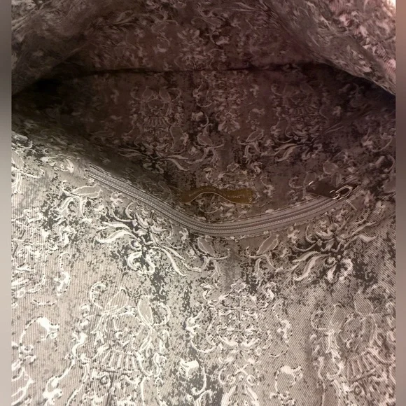 Vintage The Limited Suede Clutch Hippie Gray Purse - Picture 3 of 4